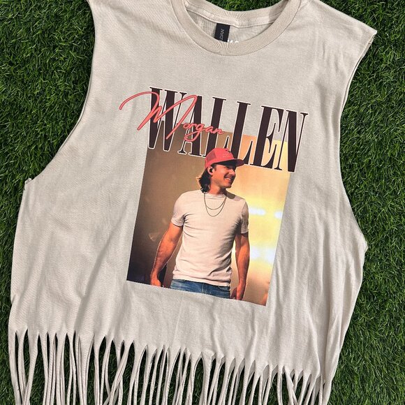 Wallen Fringe Muscle Tank - Picture 1 of 2